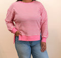 Pink stripe long sleeve